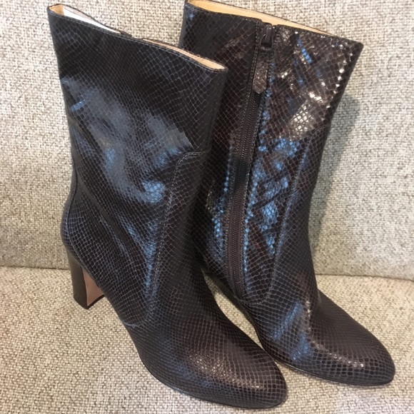 NWT Cole Haan snakeskin leather boots